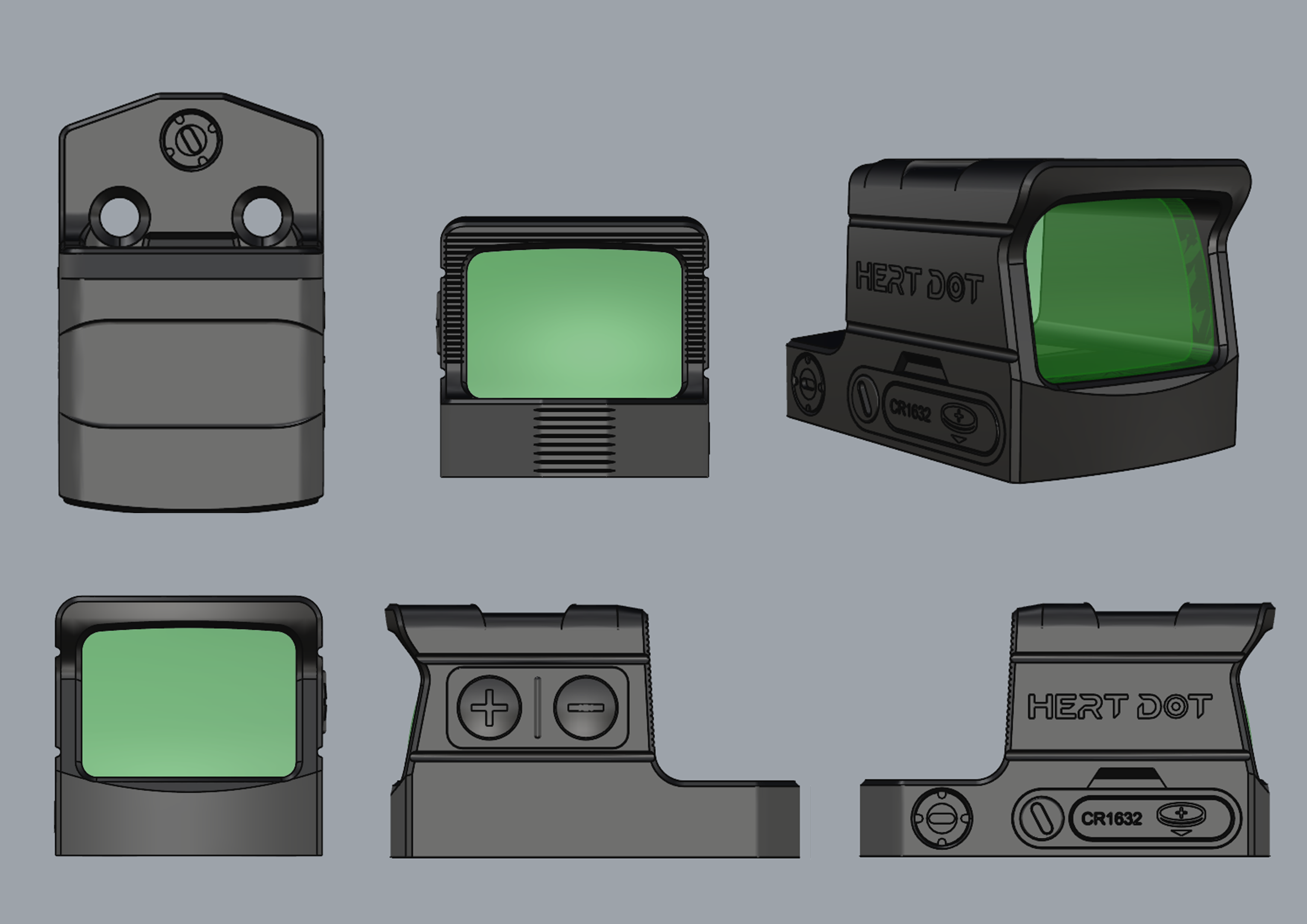 New Design of Green Dot Sight