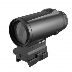 Hert Dot BL632 6X 32mm Tactical  Magnifier with Flip‑to‑Side Quick Detach Mount, Multi‑Coated High‑Transmission Glass, Nitrogen Purged Shockproof 1000Gs 6061 CNC Aluminum Matte Black Adjustment per cl