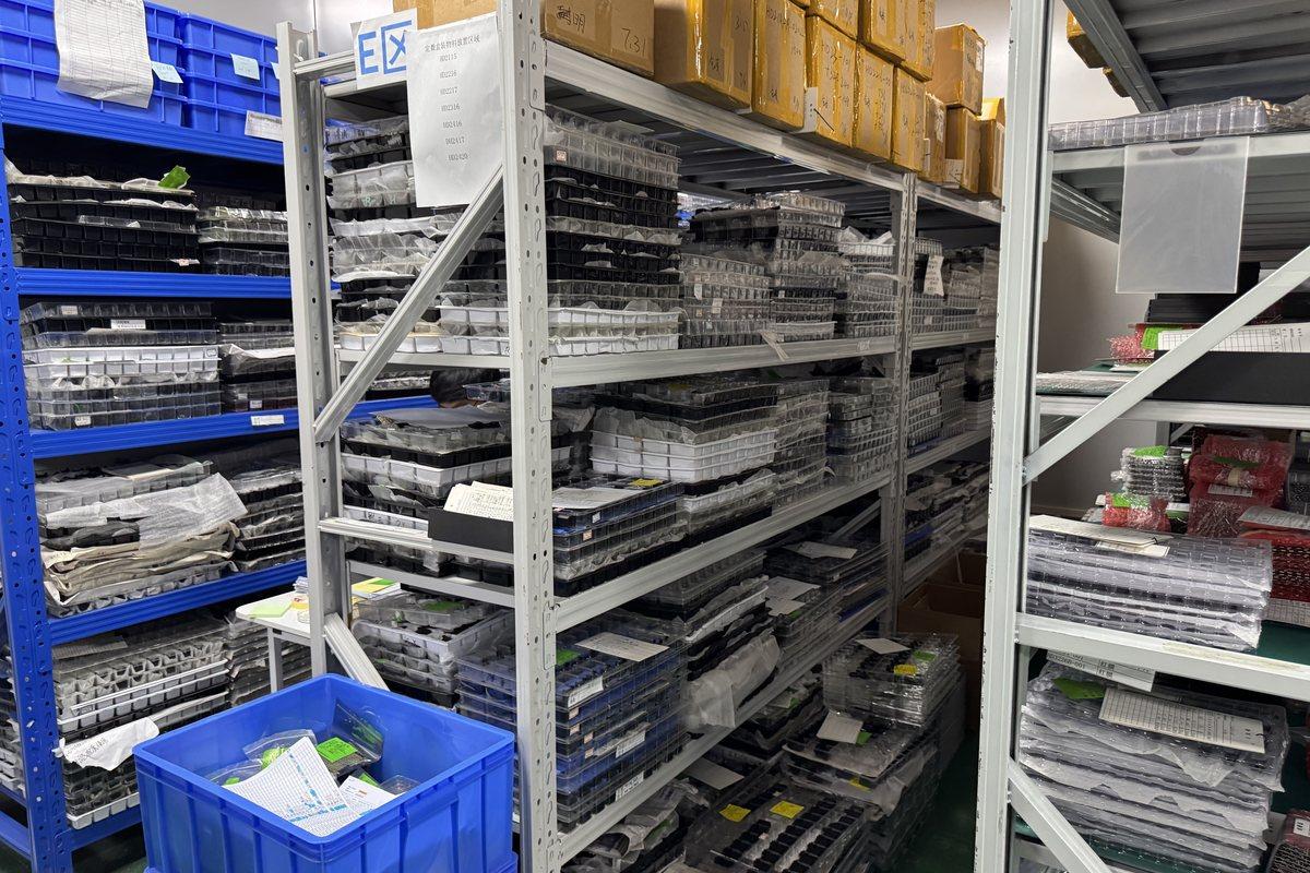 Organized optical component storage